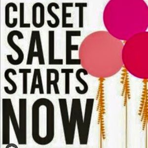 Latest reductions on all items in closet!